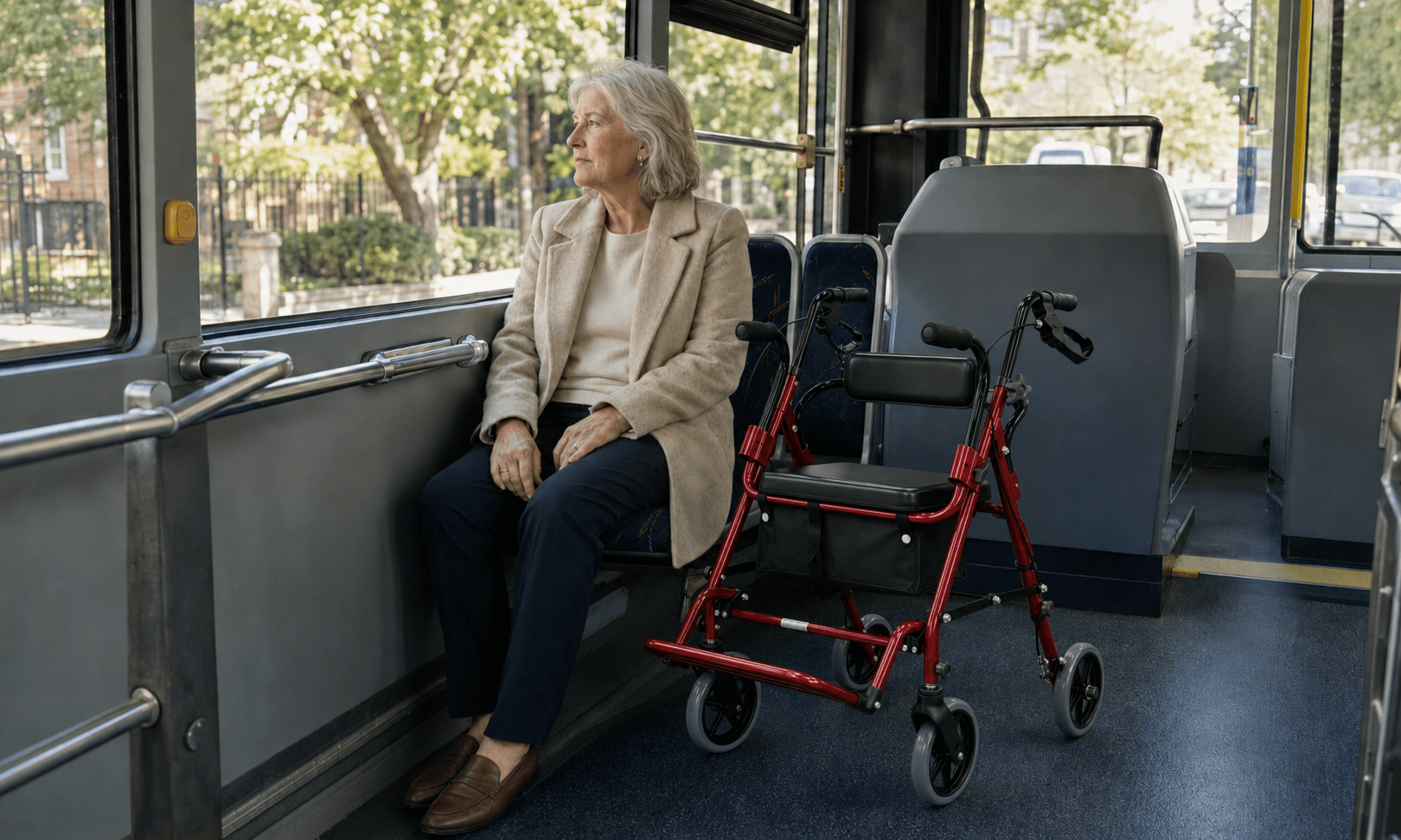 Fold, Lock, or Park? Taking a Rollator on a Bus or Train - deeptita