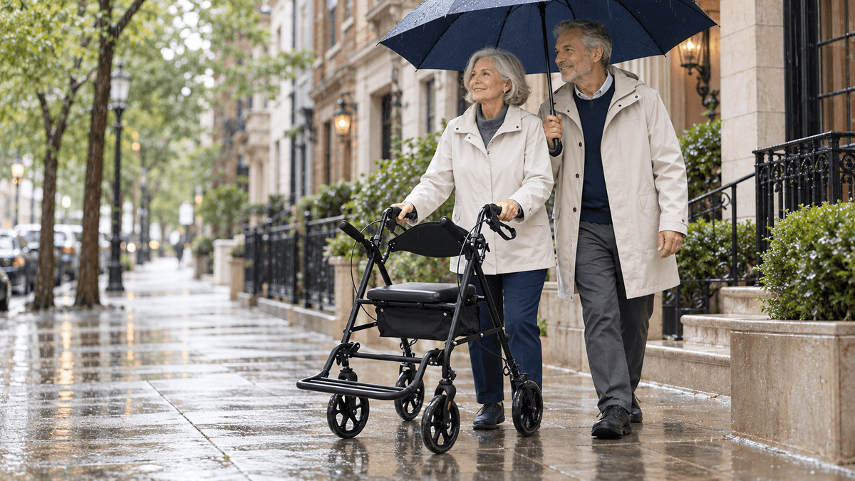 How to Stay Dry With a Rollator in the Rain | DeepTita - deeptita