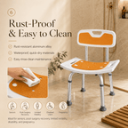 DeepTita Adjustable Shower Chair, Bath, 13.5-18.5", 300lb for modern home mobility, recovery, and everyday confidence