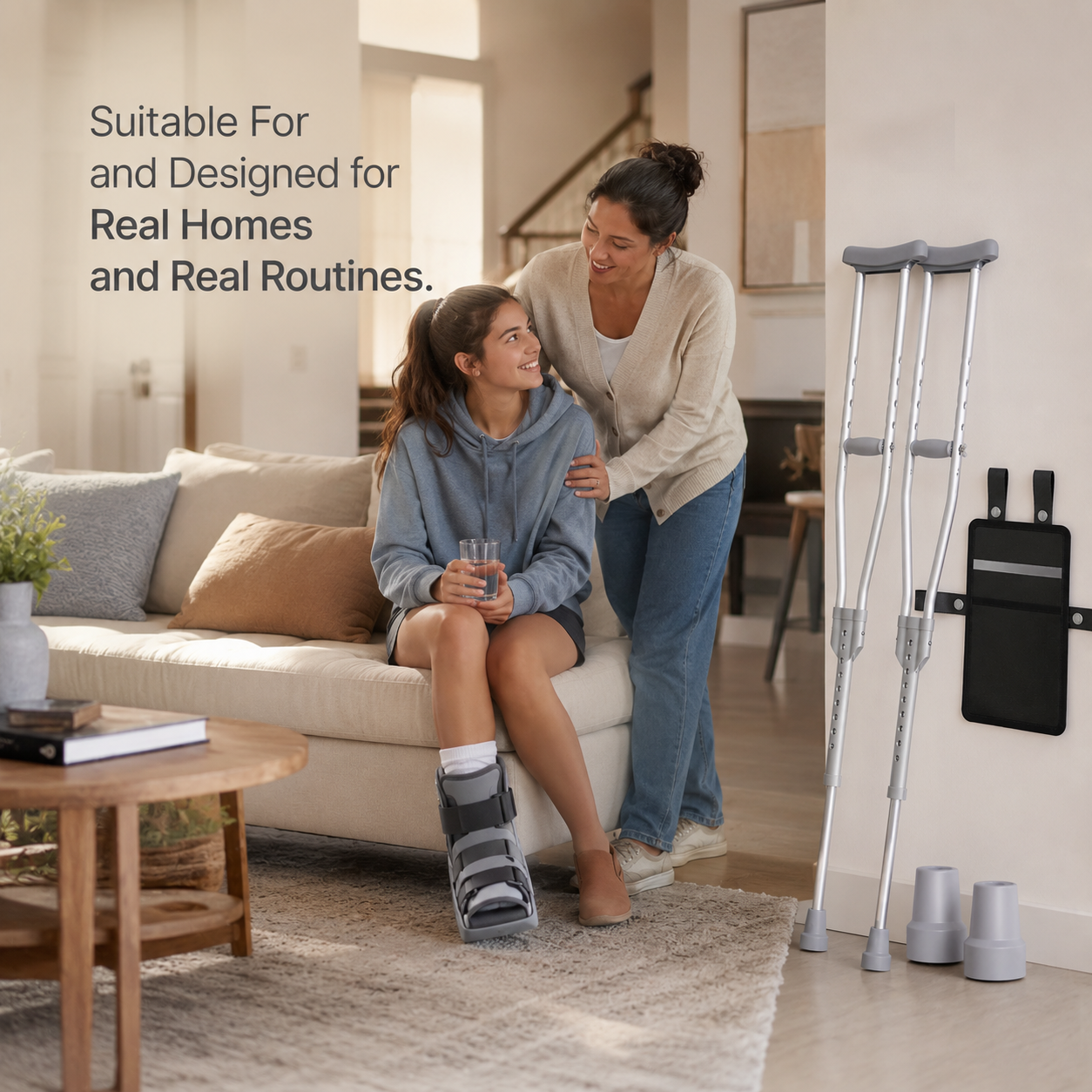 DeepTita Lightweight Adjustable Underarm Crutches