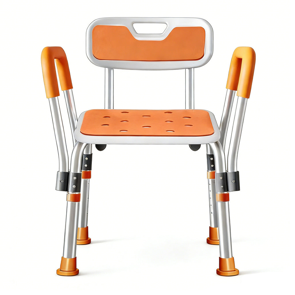 DeepTita Shower Chair with Arms, Bath, 28-33", 240lb for modern home mobility, recovery, and everyday confidence
