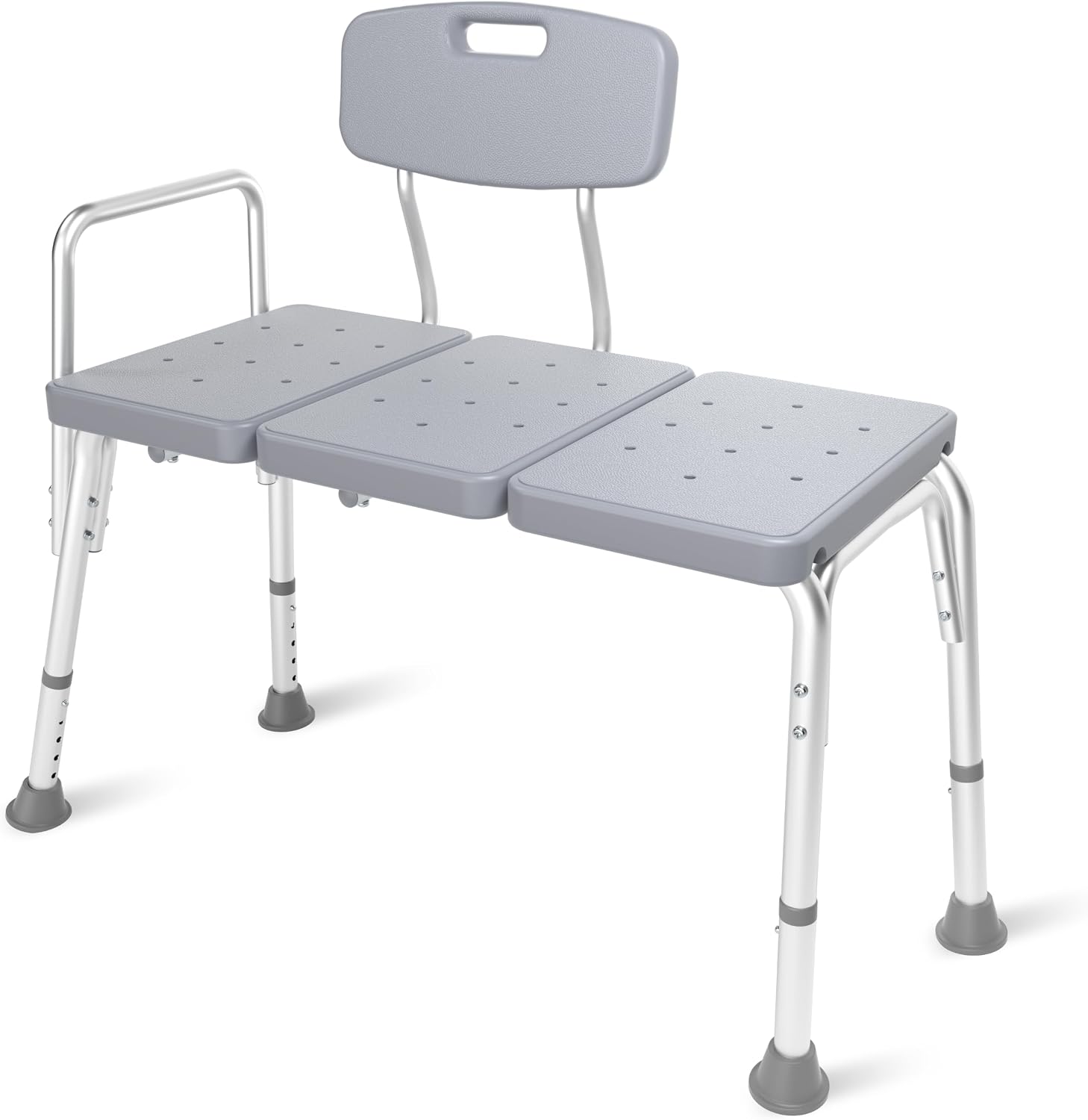 DeepTita Tub Transfer Bench with Backrest & Armrest