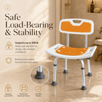 DeepTita Adjustable Shower Chair, Bath, 13.5-18.5", 300lb for modern home mobility, recovery, and everyday confidence