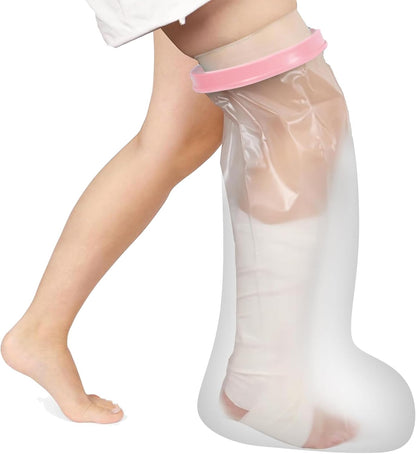 CIVJET Cast Covers for Shower Leg, Waterproof Cast Cover for Showering/Swimming, Cast Protector for Shower Leg Adult, Waterproof Shower Boots for Foot After Surgery, Knee, Ankle, Boot (Diameter-7.9")