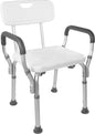 Bath Chair, Bench, Seat, Stool for Disabled, Seniors & Elderly Bathroom Transfer Inside Shower/Tub/Bathtub – 400 Lbs. Capacity, Gray