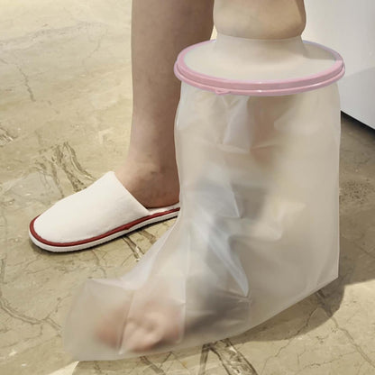 CIVJET Cast Covers for Shower Leg, Waterproof Cast Cover for Showering/Swimming, Cast Protector for Shower Leg Adult, Waterproof Shower Boots for Foot After Surgery, Knee, Ankle, Boot (Diameter-7.9")