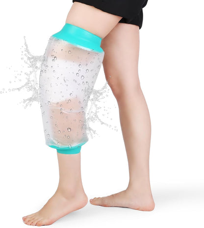 CIVJET Cast Covers for Shower Leg, Waterproof Cast Cover for Showering/Swimming, Cast Protector for Shower Leg Adult, Waterproof Shower Boots for Foot After Surgery, Knee, Ankle, Boot (Diameter-7.9")