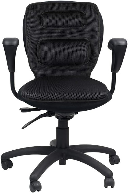 Deeptita Gel Wheelchair and Low Back Chairs Seat and Back Cushion | Orthopedic Seat Pad, Firm Back Support and Lumbar Pillow for Wheelchairs, Car, Truck, Gaming | Pressure Sore, Coccyx Pain Relief