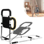 Ojiud Foldable Bed Rails for Elderly Adults Safety with Three Storage Pockets, Adjustable Bed Assist Rails for Seniors, Portable & Sturdy Grab Bar Bed Cane for King/Queen/Full/Twin (L)
