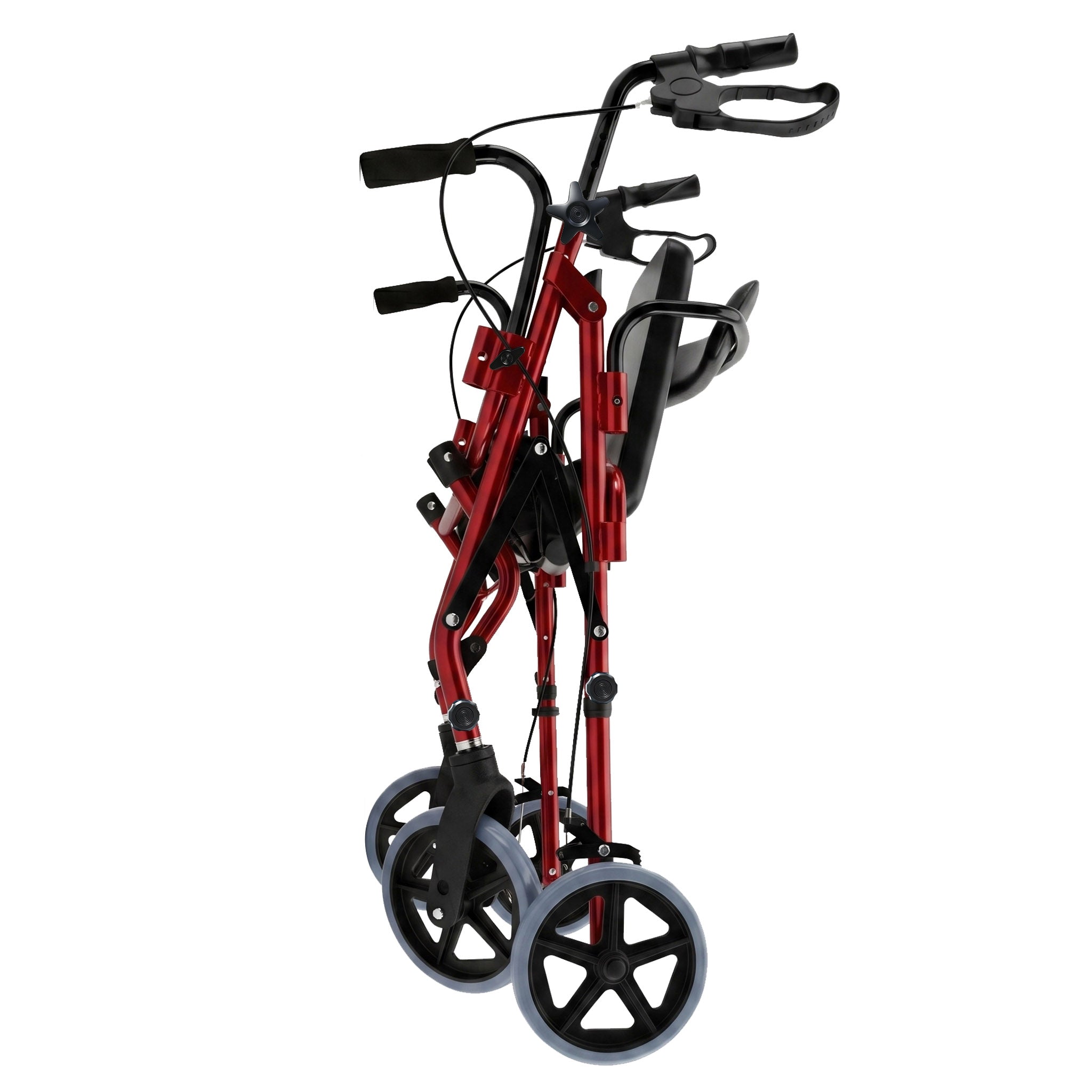 DeepTita 2-in-1 Rollator Walker & Transport Chair for Seniors, Classic Edition