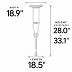DeepTita Adjustable Underarm Crutches, Home Travel, 300lb, 1.7lb for modern home mobility, recovery, and everyday confidence