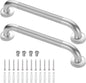 2 Pack 16 Inch Grab Bars for Bathtubs and Showers, Anti-Slip Shower Grab Bars Stainless Steel Shower Handle Toilet Handicap Elderly Senior Assist Bathroom Safety Handle