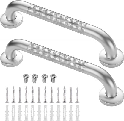 2 Pack 16 Inch Grab Bars for Bathtubs and Showers, Anti-Slip Shower Grab Bars Stainless Steel Shower Handle Toilet Handicap Elderly Senior Assist Bathroom Safety Handle