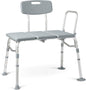 Deeptita Transfer Bench for Bathtubs and Showers, Adjustable Shower Bench and Bath Seat For Seniors and Adults, Slip-Resistant Feet, Heavy-Duty 400 lb. Weight Capacity, Tool-Free Assembly