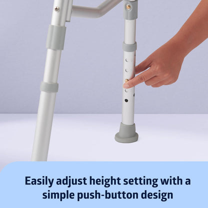 Deeptita Transfer Bench for Bathtubs and Showers, Adjustable Shower Bench and Bath Seat For Seniors and Adults, Slip-Resistant Feet, Heavy-Duty 400 lb. Weight Capacity, Tool-Free Assembly