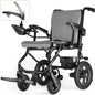 DEEPTITA Electric Wheelchairs for Adults, Lightweight Foldable Motorized Wheelchair with Removable Battery, Liftable Armrest, Airline Approved (30 Lbs, Grey)