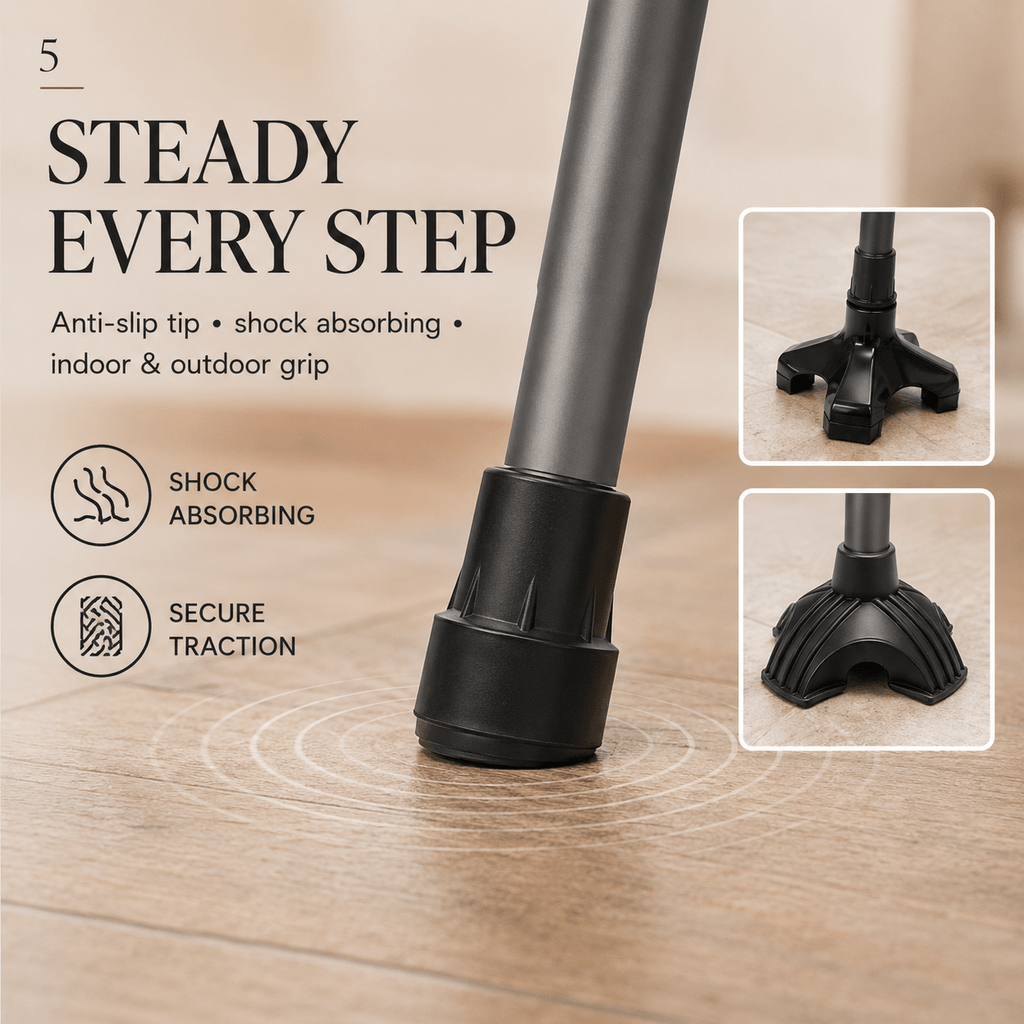 DeepTita Foldable Walking Cane ，Home Travel,33-37" for modern home mobility, recovery, and everyday confidence