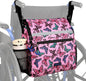 DEEPTITA Wheelchair Bags, Wheelchair Backpack with Cup Holder, Wheelchair Bags to Hang on Back, Electric Wheelchair Accessories, Large Storage Bag for Walker Rollator