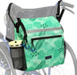 DEEPTITA Wheelchair Bags, Wheelchair Backpack with Cup Holder, Wheelchair Bags to Hang on Back, Electric Wheelchair Accessories, Large Storage Bag for Walker Rollator
