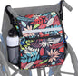 DEEPTITA Wheelchair Bags, Wheelchair Backpack with Cup Holder, Wheelchair Bags to Hang on Back, Electric Wheelchair Accessories, Large Storage Bag for Walker Rollator