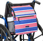 DEEPTITA Wheelchair Bags, Wheelchair Backpack with Cup Holder, Wheelchair Bags to Hang on Back, Electric Wheelchair Accessories, Large Storage Bag for Walker Rollator