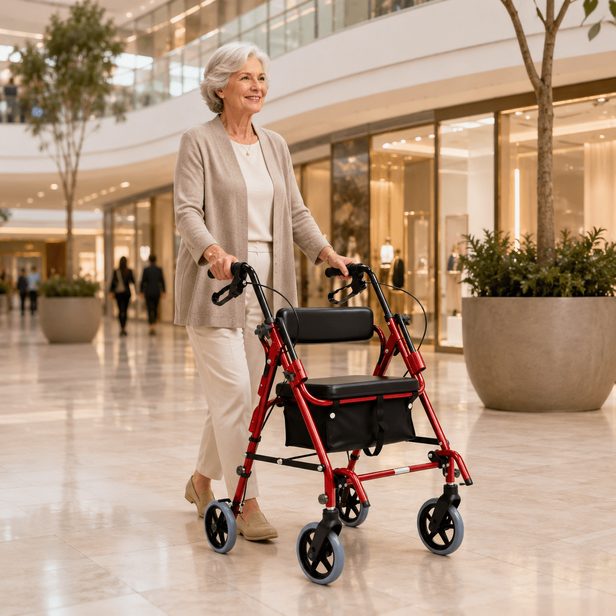 DeepTita 2-in-1 Rollator Transport Chair R5 for modern home mobility, recovery, and everyday confidence