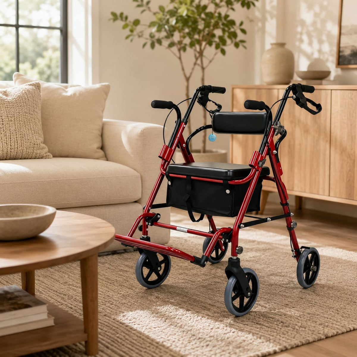 DeepTita 2-in-1 Rollator Transport Chair R5 for modern home mobility, recovery, and everyday confidence