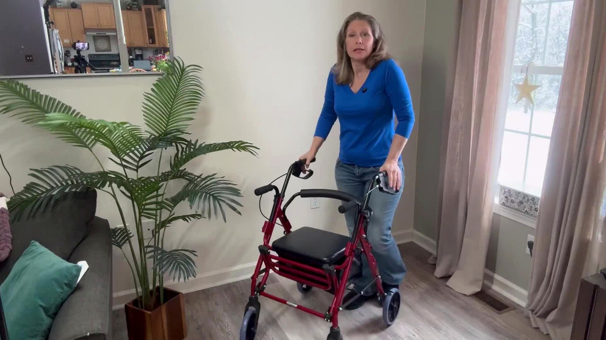 2-in-1 Rollator Walker + Wheelchair. Easy to Transport?