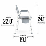 DeepTita 3-in-1 Folding Bedside Commode Chair H1 for modern home mobility, recovery, and everyday confidence