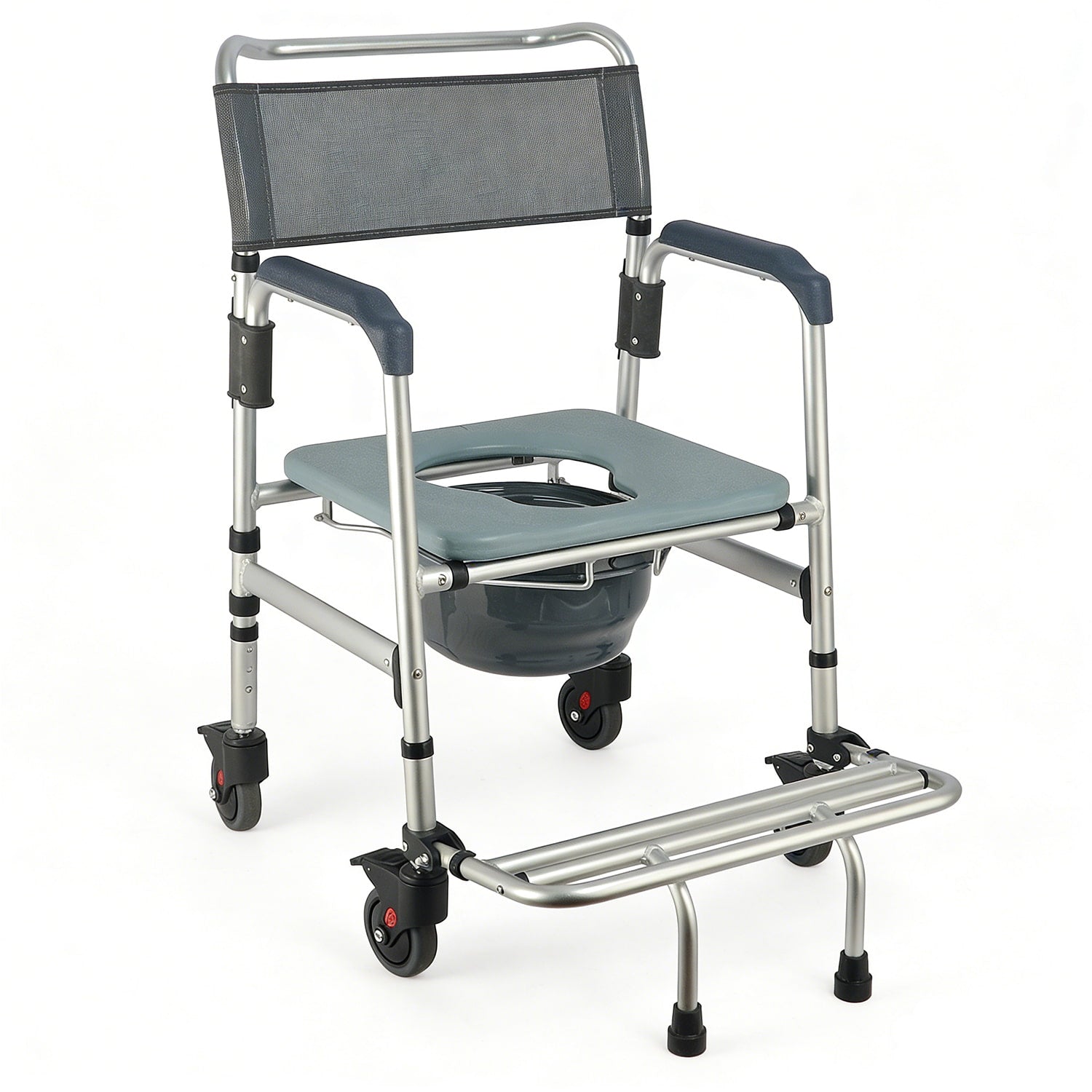DeepTita 3-in-1 Rolling Bedside Commode Chair H3 for modern home mobility, recovery, and everyday confidence
