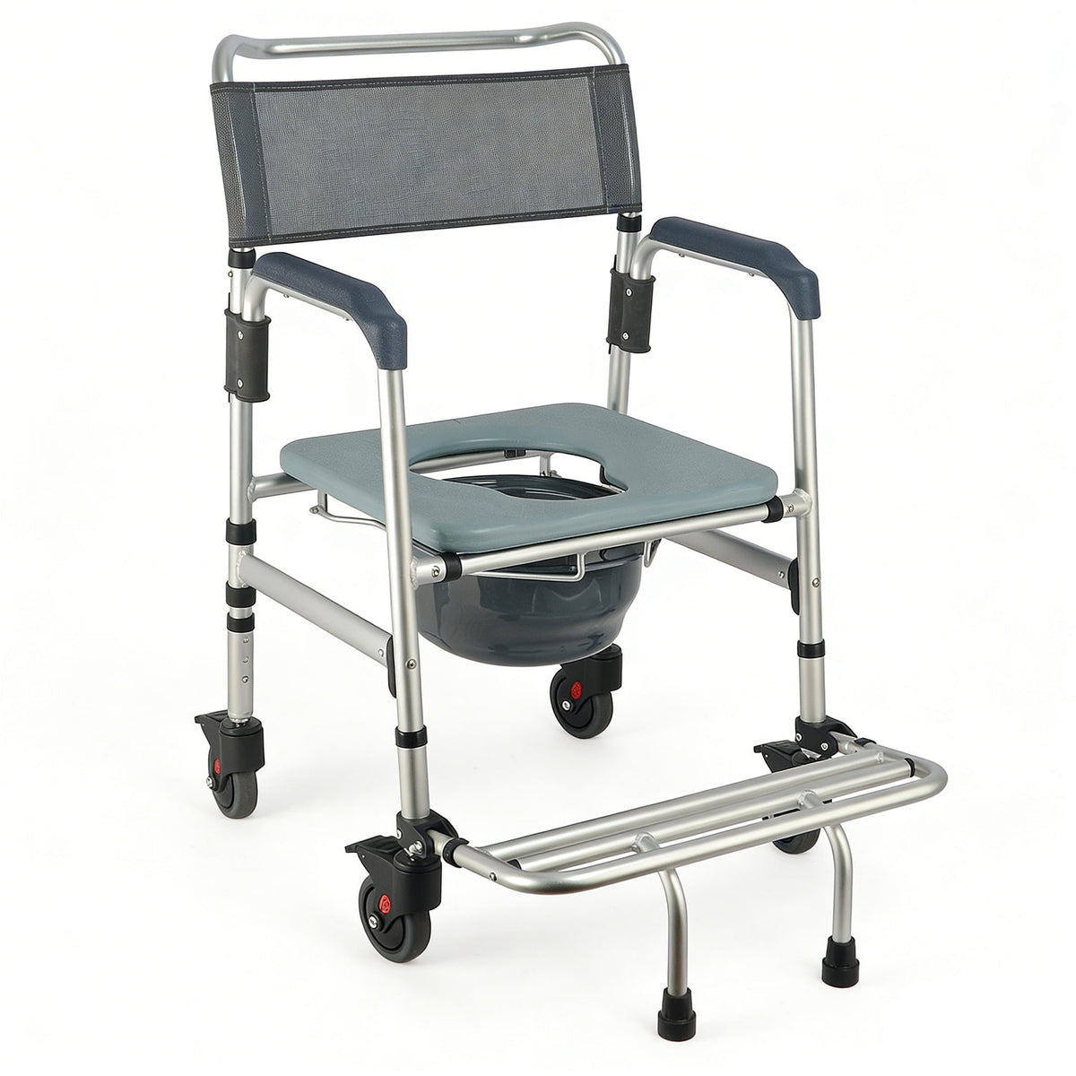 DeepTita 3-in-1 Rolling Bedside Commode Chair H3 for modern home mobility, recovery, and everyday confidence