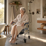 DeepTita 3-in-1 Rolling Bedside Commode Chair H3 for modern home mobility, recovery, and everyday confidence