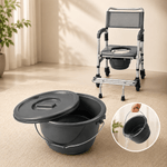 DeepTita 3-in-1 Rolling Bedside Commode Chair H3 for modern home mobility, recovery, and everyday confidence
