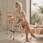 DeepTita Adjustable Shower Chair with Arms & Backrest B5 for modern home mobility, recovery, and everyday confidence