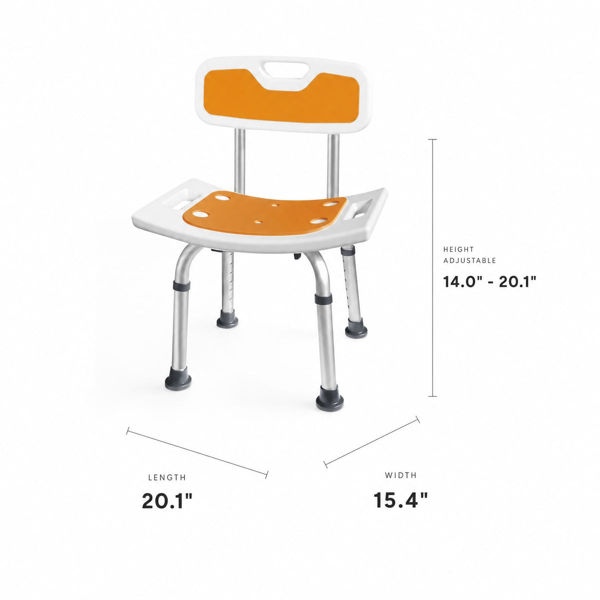 DeepTita Adjustable Shower Chair with Removable Backrest B3 for modern home mobility, recovery, and everyday confidence