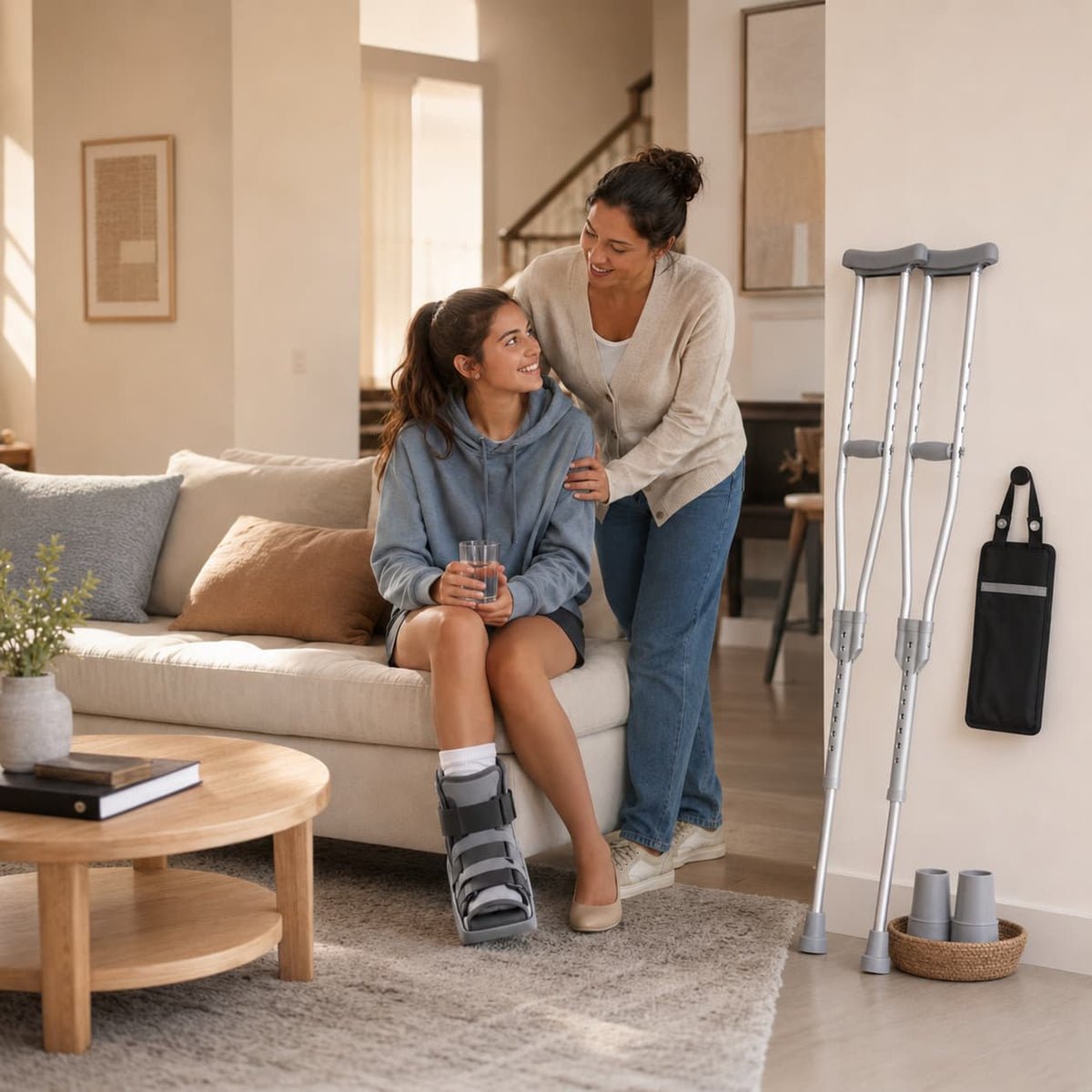 DeepTita Adjustable Underarm Crutches S3 for modern home mobility, recovery, and everyday confidence
