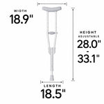 DeepTita Adjustable Underarm Crutches S3 for modern home mobility, recovery, and everyday confidence