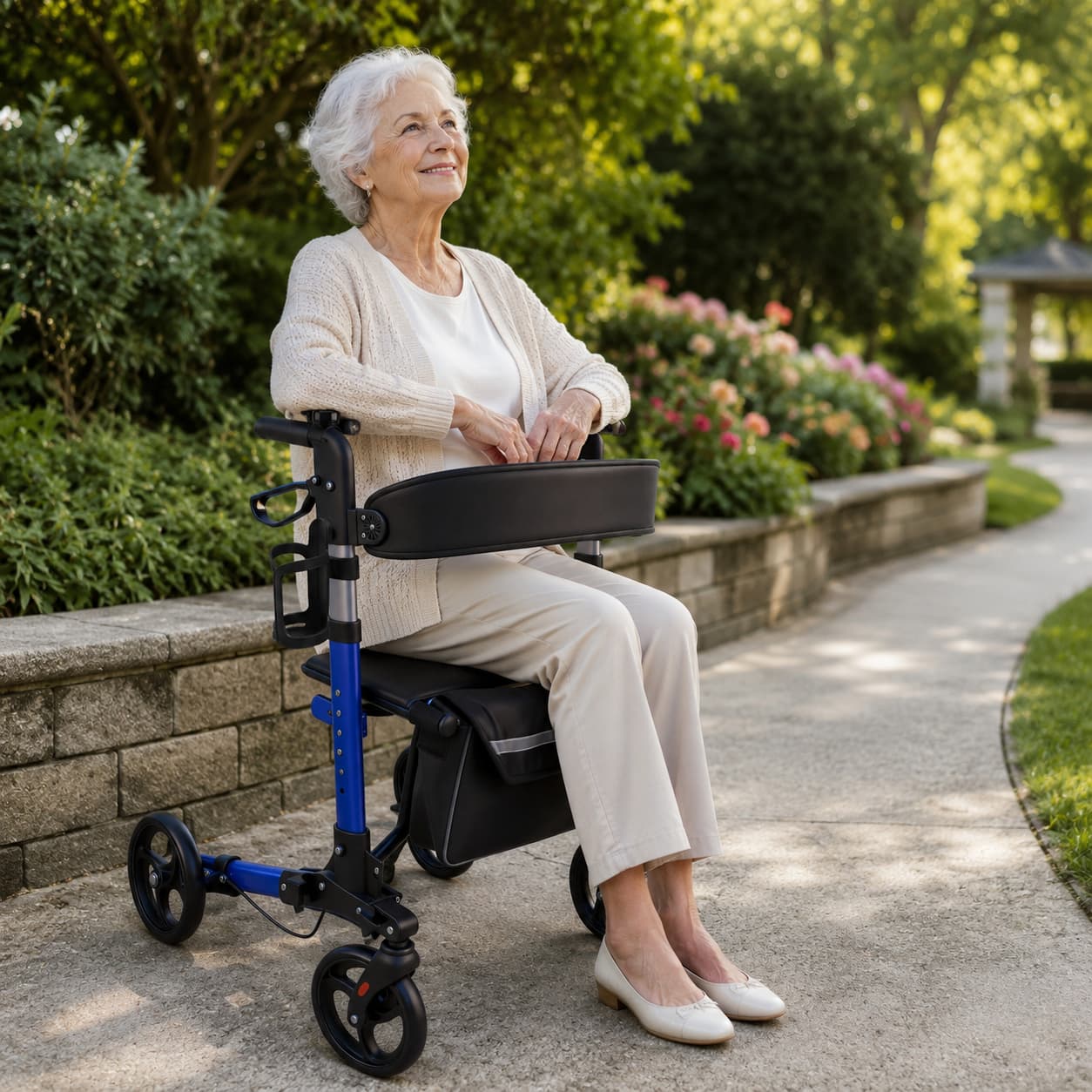 DeepTita All-Terrain Foldable Rollator Walker R3 for modern home mobility, recovery, and everyday confidence