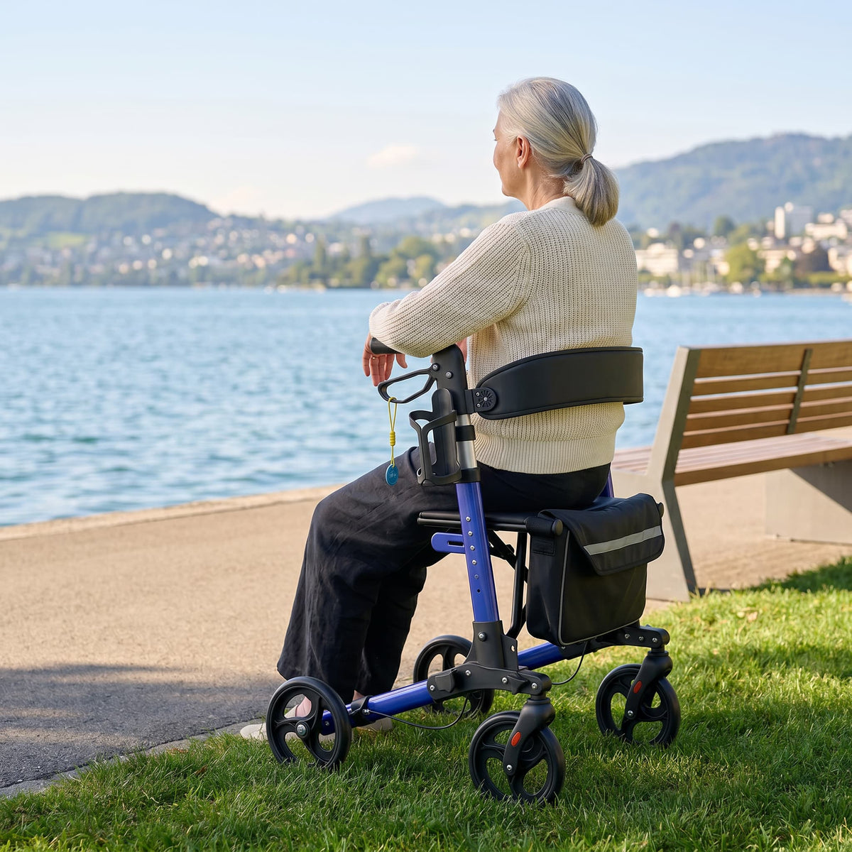 DeepTita All-Terrain Foldable Rollator Walker R3 for modern home mobility, recovery, and everyday confidence