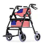 DeepTita American Flag 2-in-1 Rollator Transport Chair R5 for modern home mobility, recovery, and everyday confidence