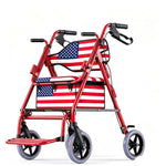 DeepTita American Flag 2-in-1 Rollator Transport Chair R5 for modern home mobility, recovery, and everyday confidence