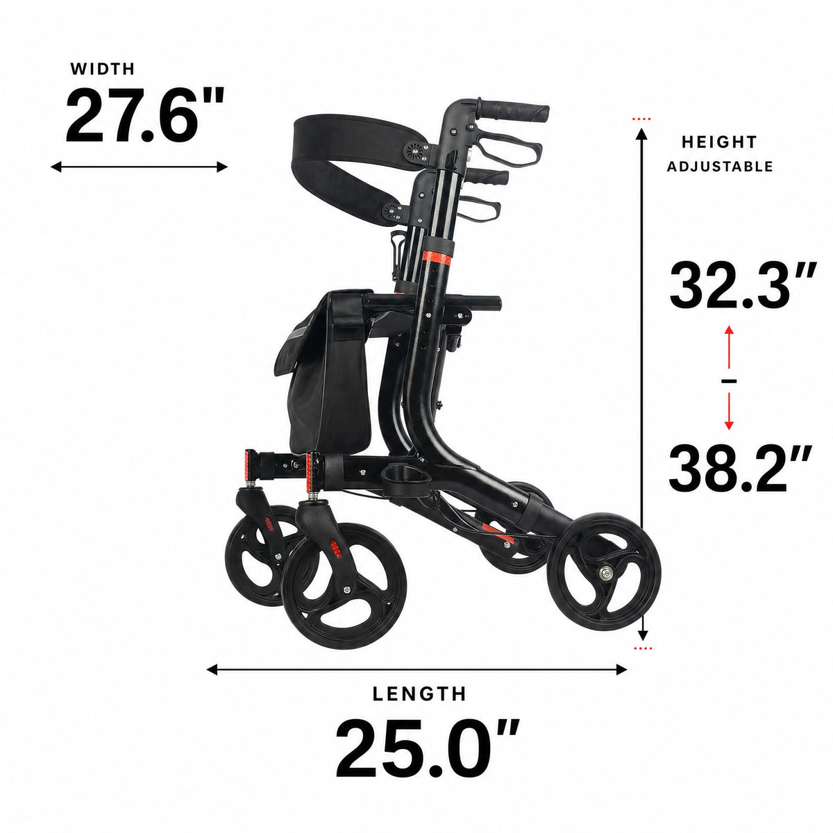 DeepTita Foldable Rollator Walker with Seat R1 for modern home mobility, recovery, and everyday confidence