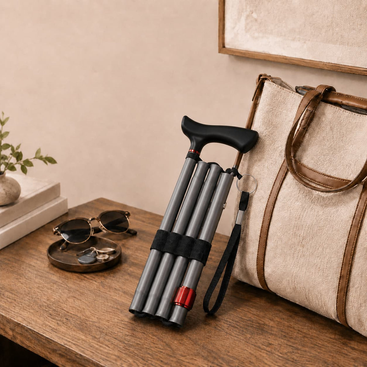 DeepTita Foldable Travel Walking Cane S1 for modern home mobility, recovery, and everyday confidence