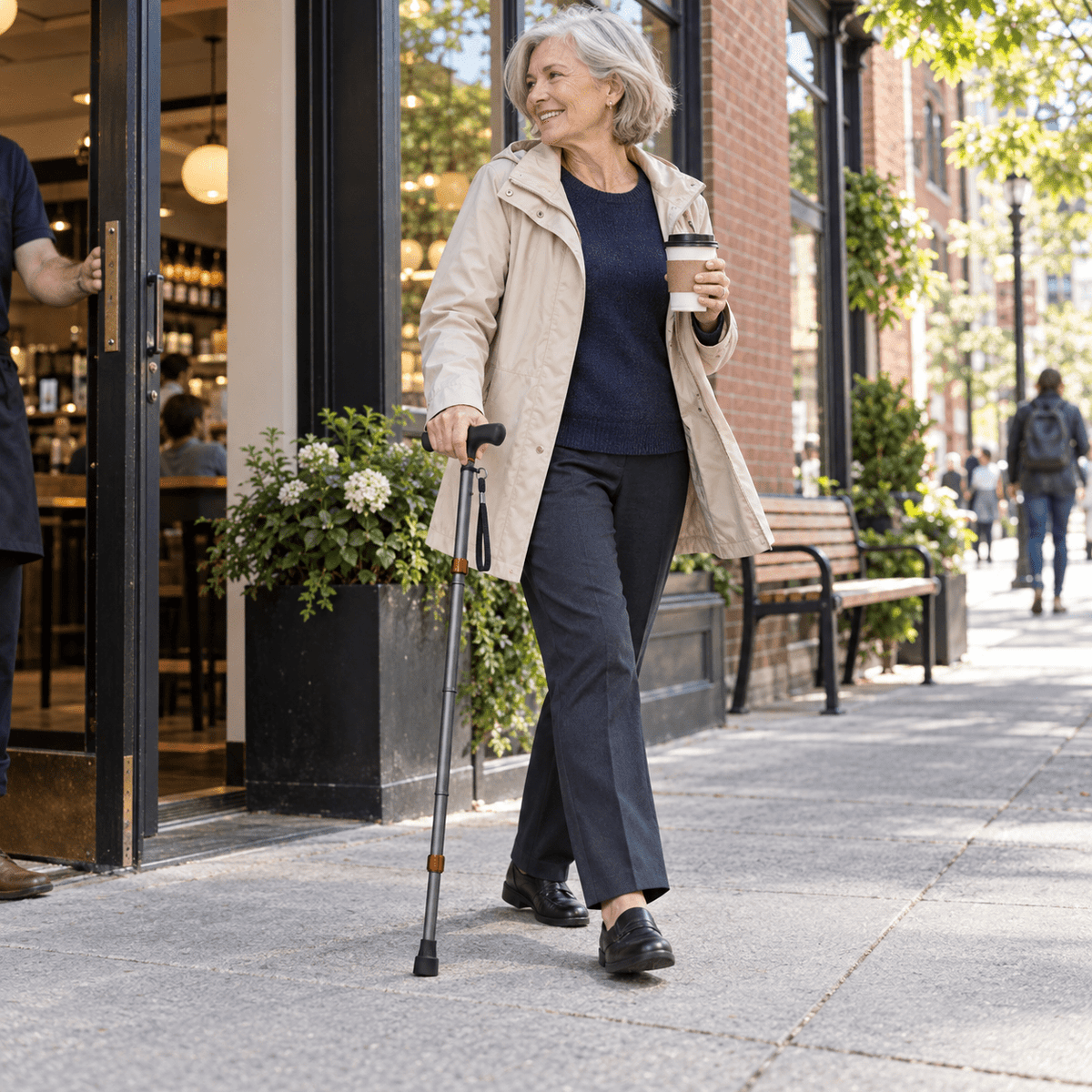 DeepTita Foldable Travel Walking Cane S1 for modern home mobility, recovery, and everyday confidence
