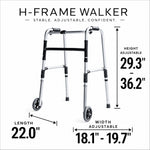 DeepTita Lightweight Folding Walker with Front Wheels S5 for modern home mobility, recovery, and everyday confidence