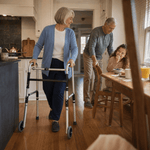 DeepTita Lightweight Folding Walker with Front Wheels S5 for modern home mobility, recovery, and everyday confidence