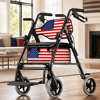 DeepTita 2-in-1 Rollator Walker & Transport Chair for Seniors for modern home mobility, recovery, and everyday confidence