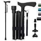 DeepTita Foldable Walking Cane ，Home Travel,33-37" for modern home mobility, recovery, and everyday confidence